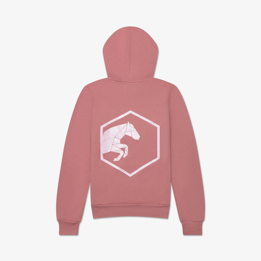 Hippique Kapuzenpullover mit Logo-Grafik für Jugendliche