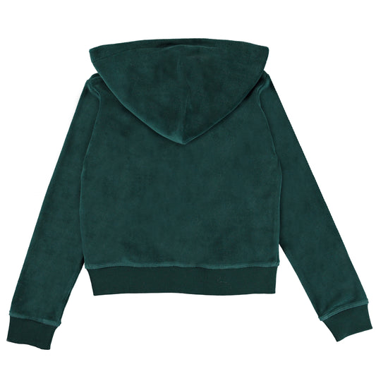 Molo Milla Velours-Kapuzenpullover mit Reißverschluss