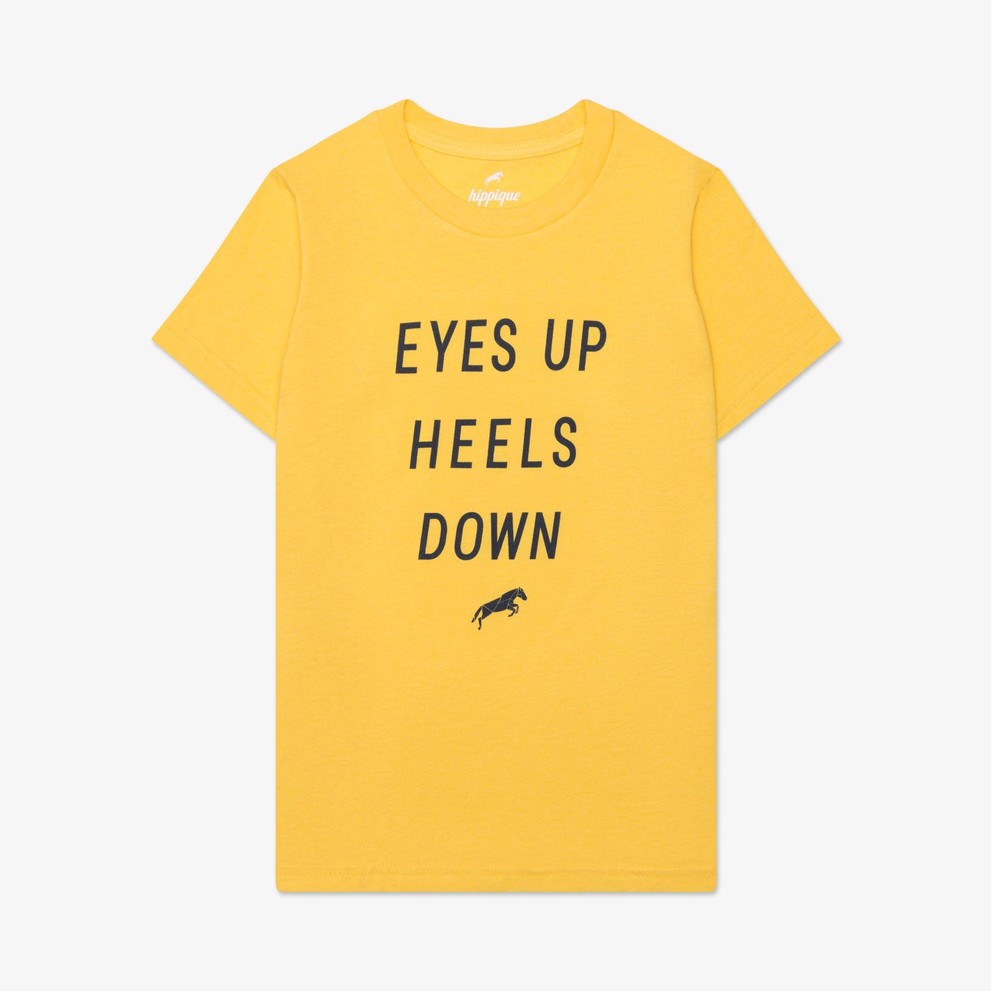 Hippique T-Shirt mit Grafik für Jugendliche, mit „Eyes Up Heels Down“-Print