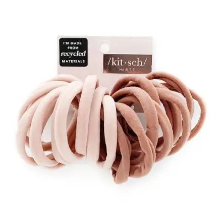 Kitsch – Gummibänder aus recyceltem Nylon, 20-teiliges Set – Blush