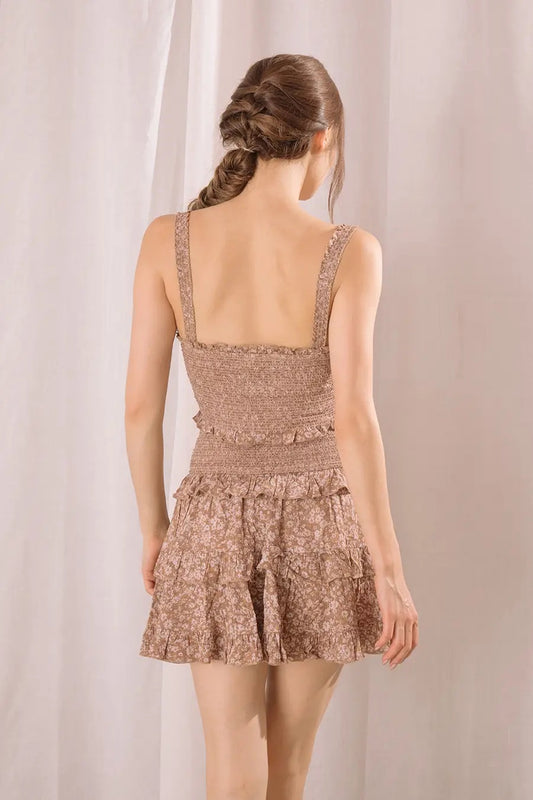 Storia – Gestreiftes Crop-Top mit Blumenmuster