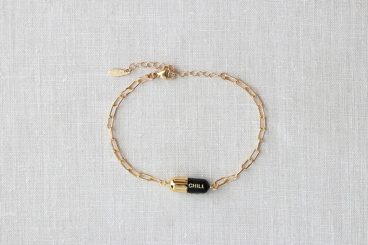 Kris Nations Chill Pill Bracelet - Black