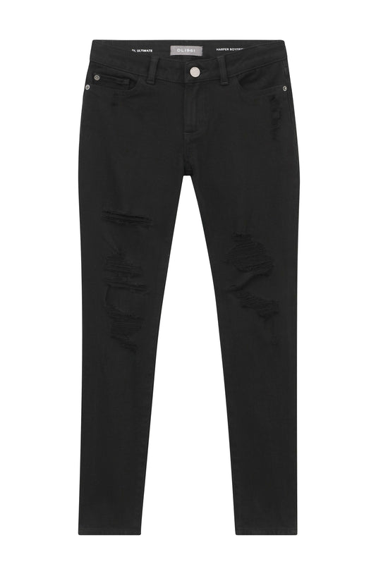 DL1961 Harper Boyfriendjeans im Distressed-Look