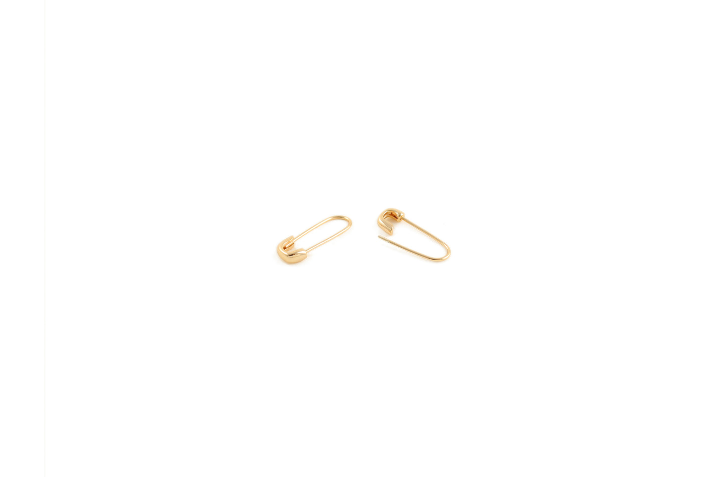 Kris Nations Safety Pin Hoop Earrings