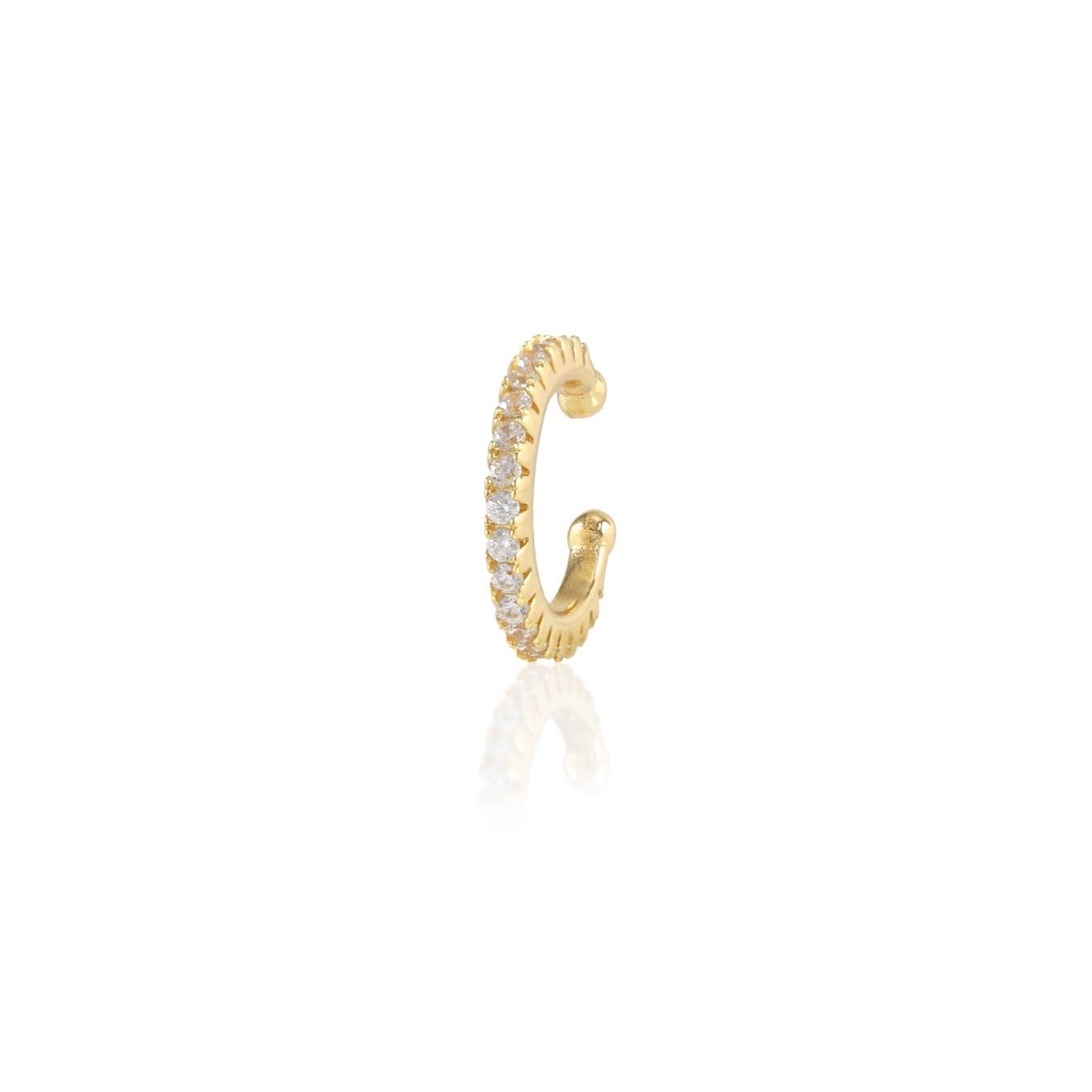 Kris Nations Round Crystal Ear Cuff