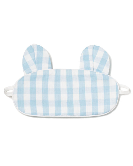 Petite Plume Children's Blue Gingham Bear-y Sweet Eye Mask