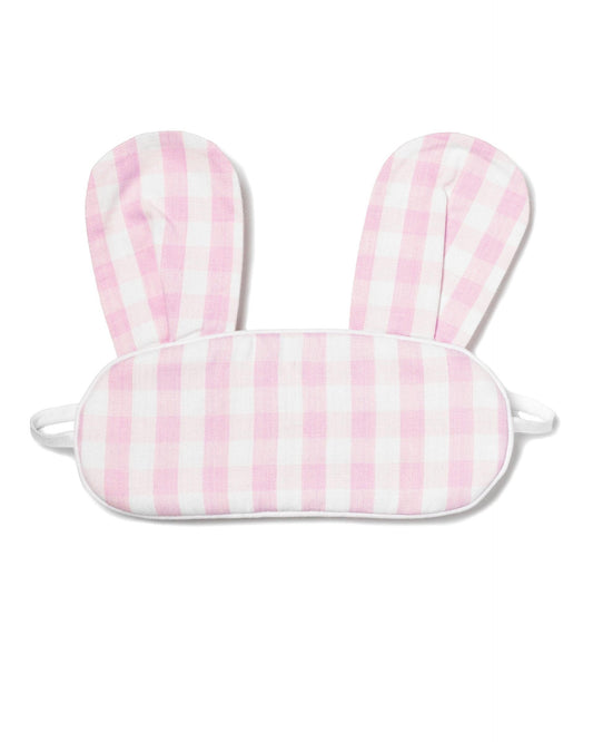 Petite Plume Children's Pink Gingham Bunny Eye Mask