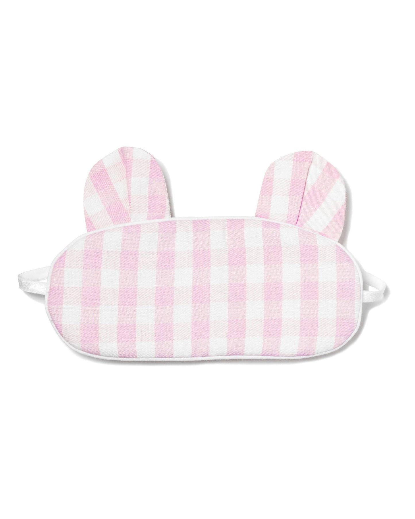 Petite Plume – Augenmaske „Bär-süß“ für Kinder in Rosa mit Gingham-Muster