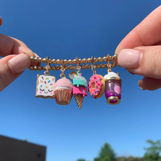 CHARM IT! Gold Swivel Ice Cream Charm