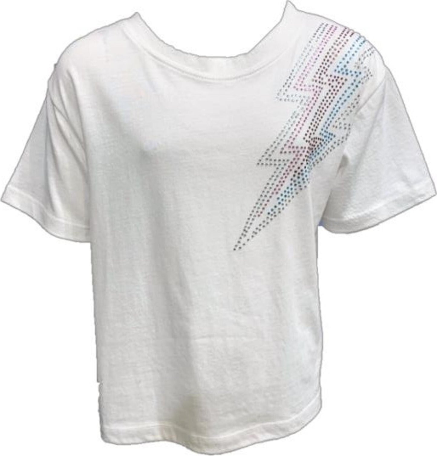 Vintage Havana Studded Lightning Bolt Crop Tee
