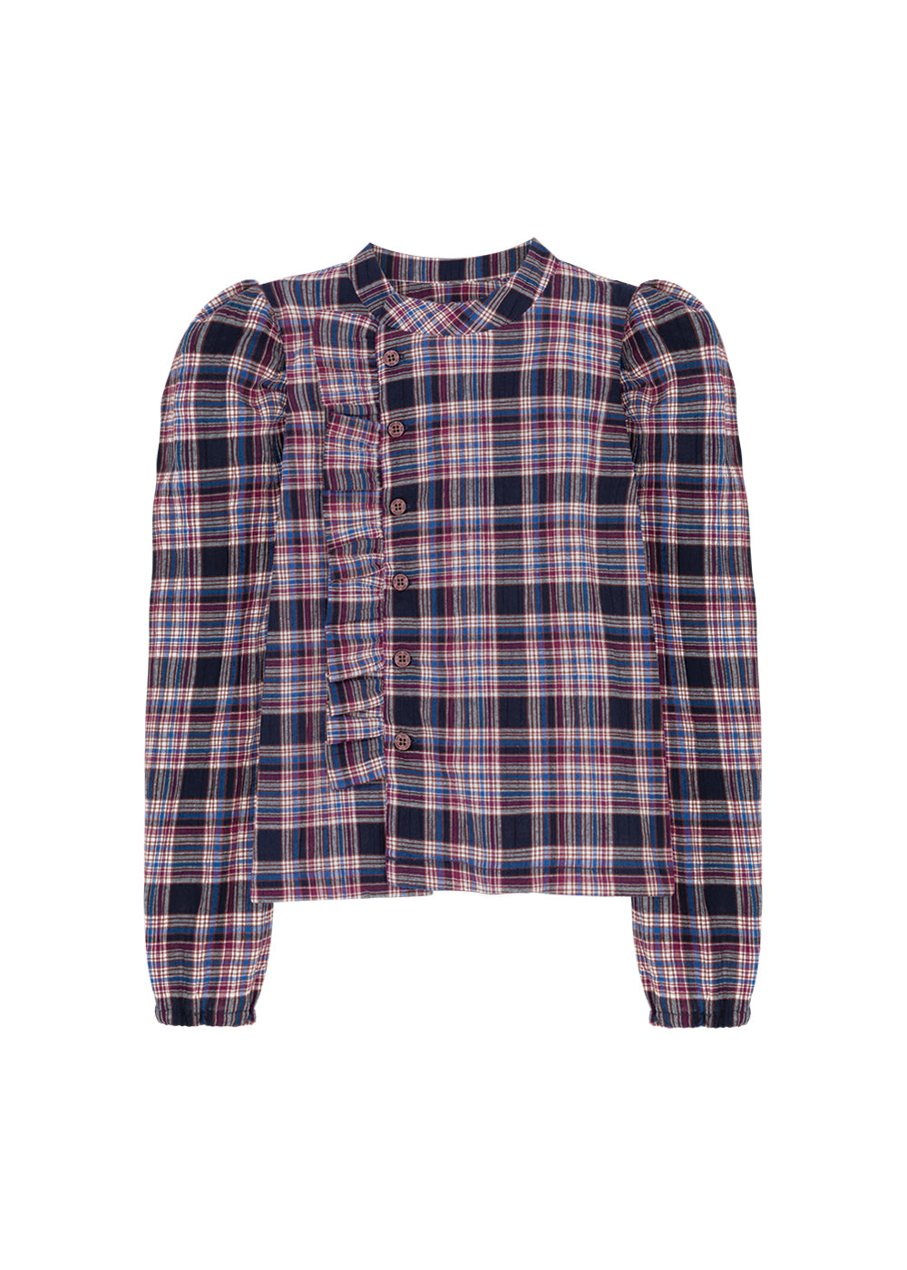 Kids on the Moon Alla Plaid Blouse