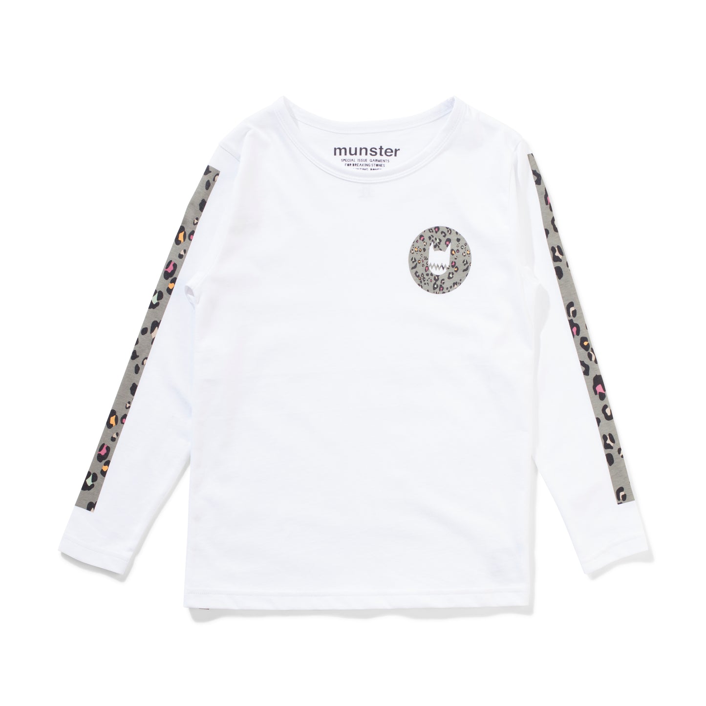 Munsterkids – Langärmliges T-Shirt mit Leo-Streifen
