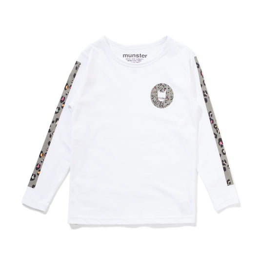 Munsterkids – Langärmliges T-Shirt mit Leo-Streifen