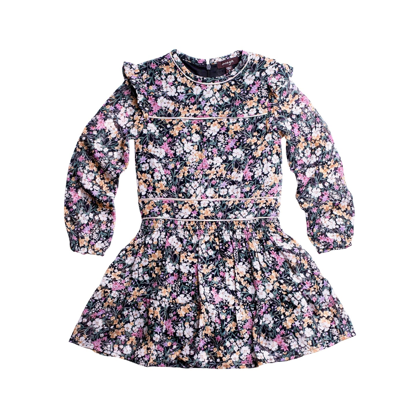 Imoga Mindy Garden Floral Chiffon Dress