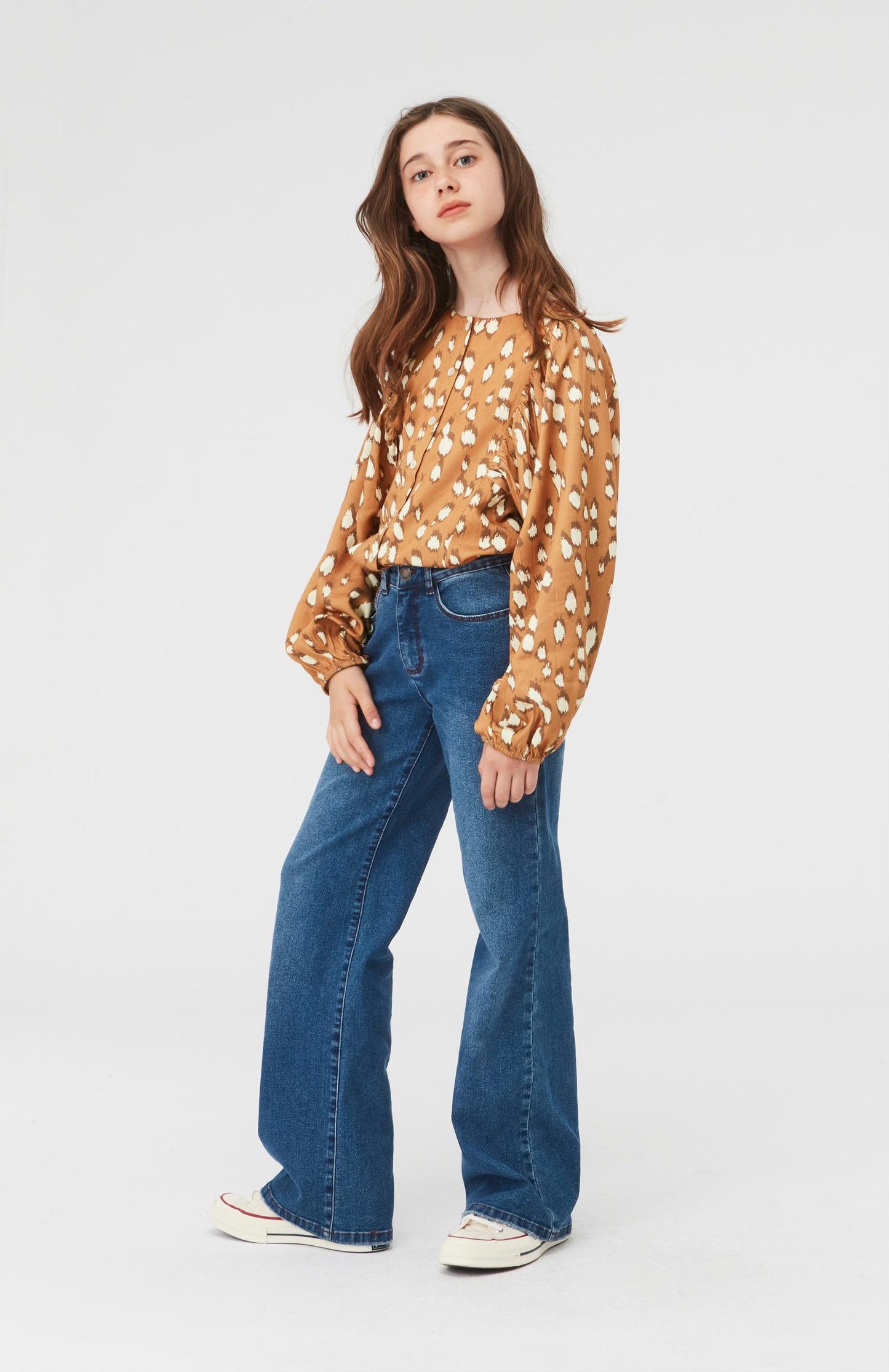Molo Rida Bluse mit Hirsch-Grafik