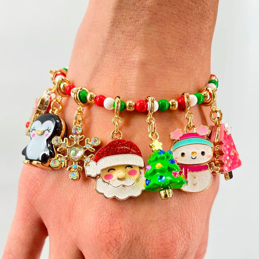 CHARM IT! Gold Glitter Santa