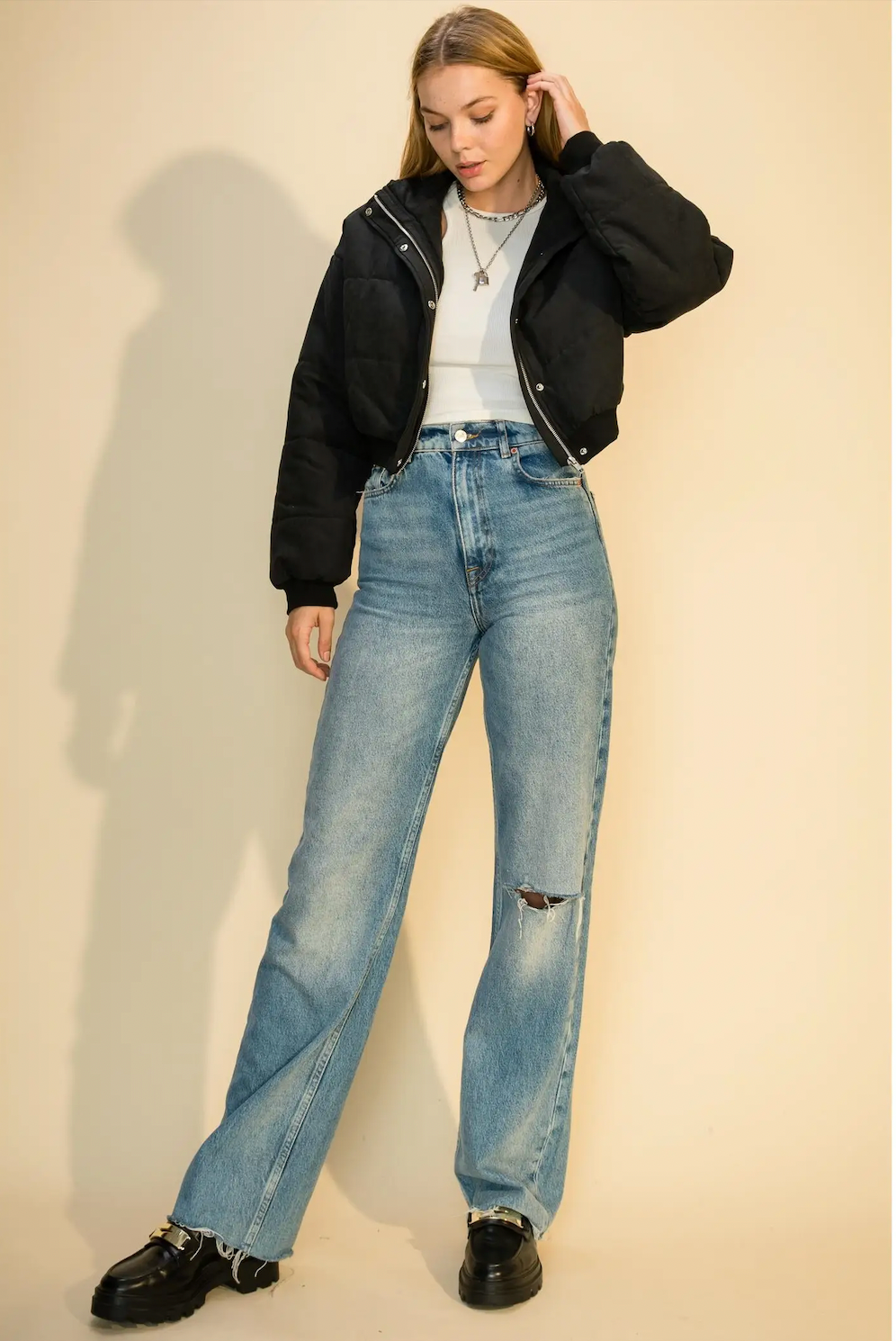 Cropped Puffer Jacket