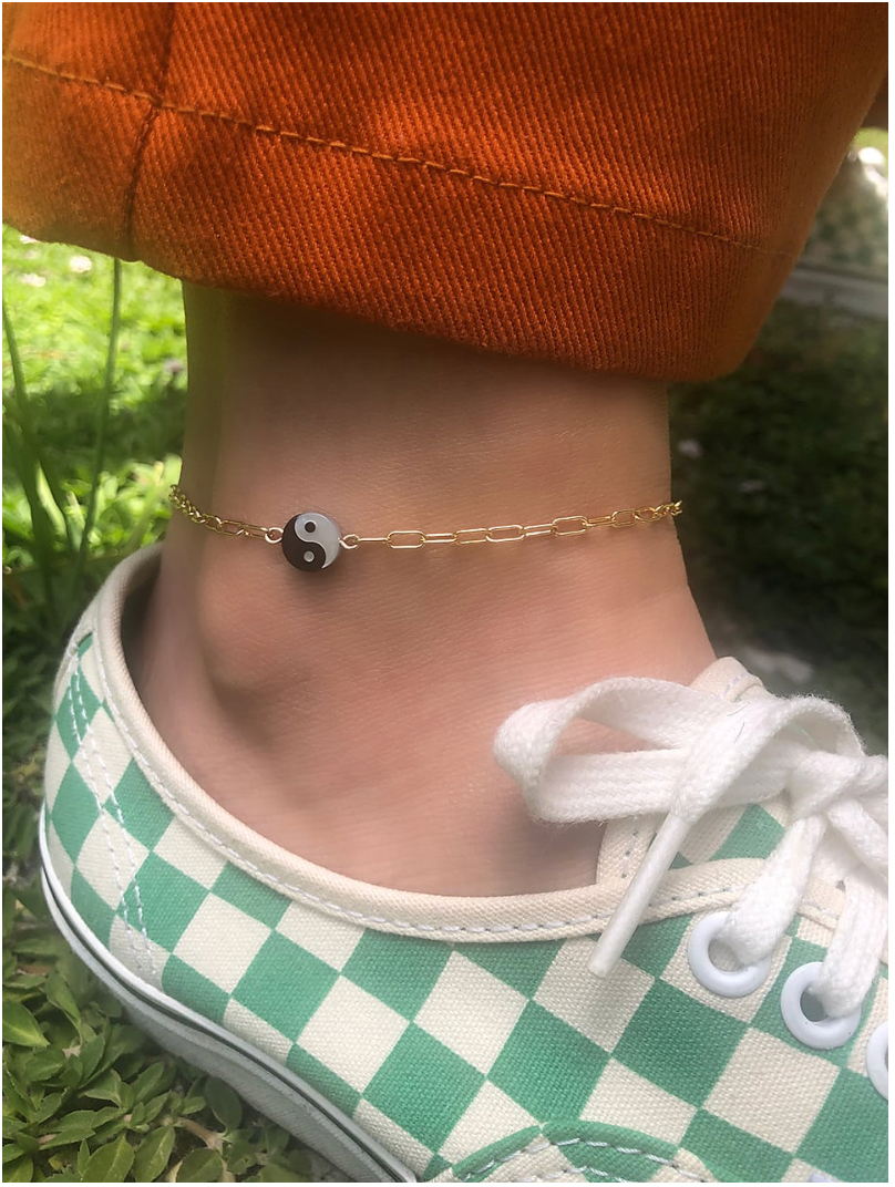 Kris Nations Yin & Yang Anklet