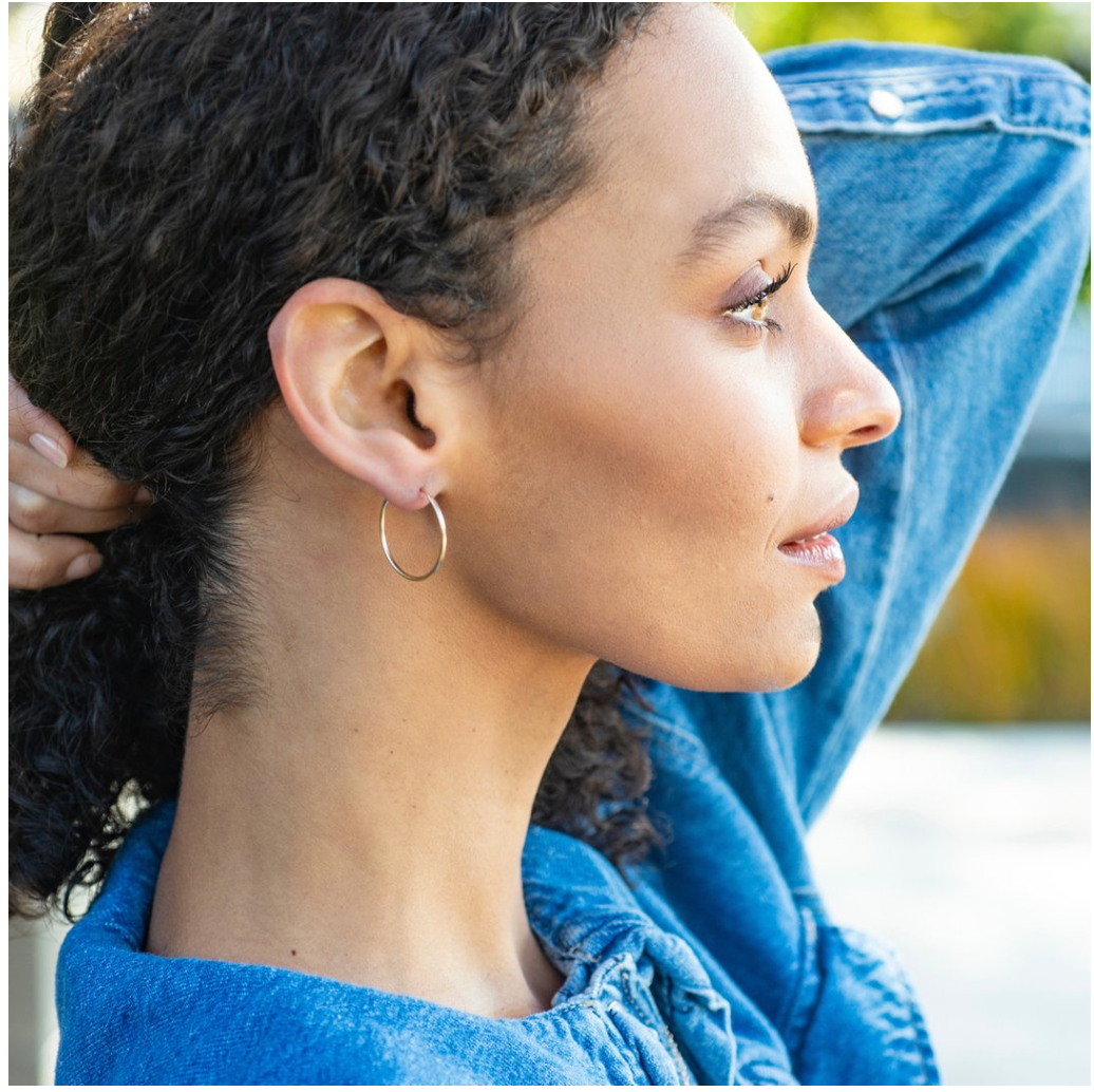Kris Nations Featherweight Hoop Earrings - Gold-Filled