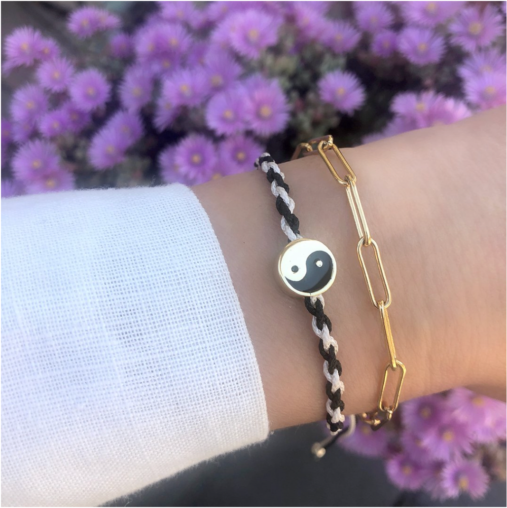 Kris Nations Yin & Yang Crochet Bracelet
