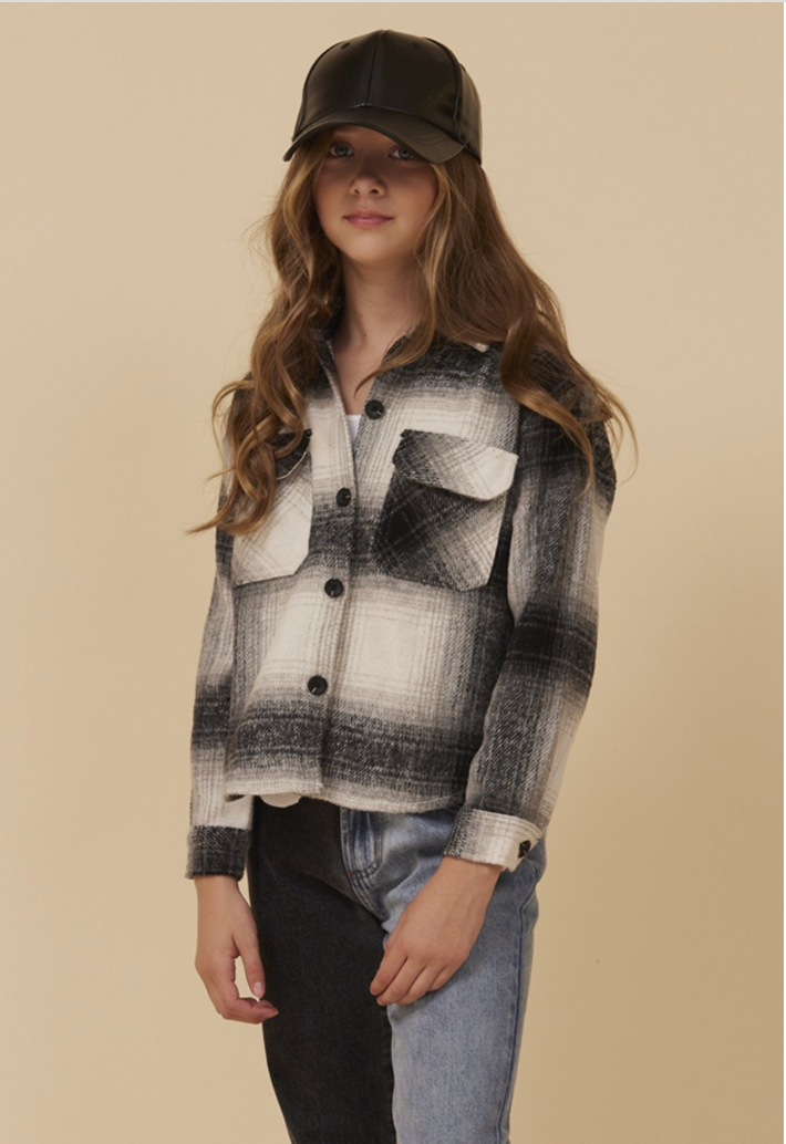 Vintage Havana Plaid Flannel Shacket