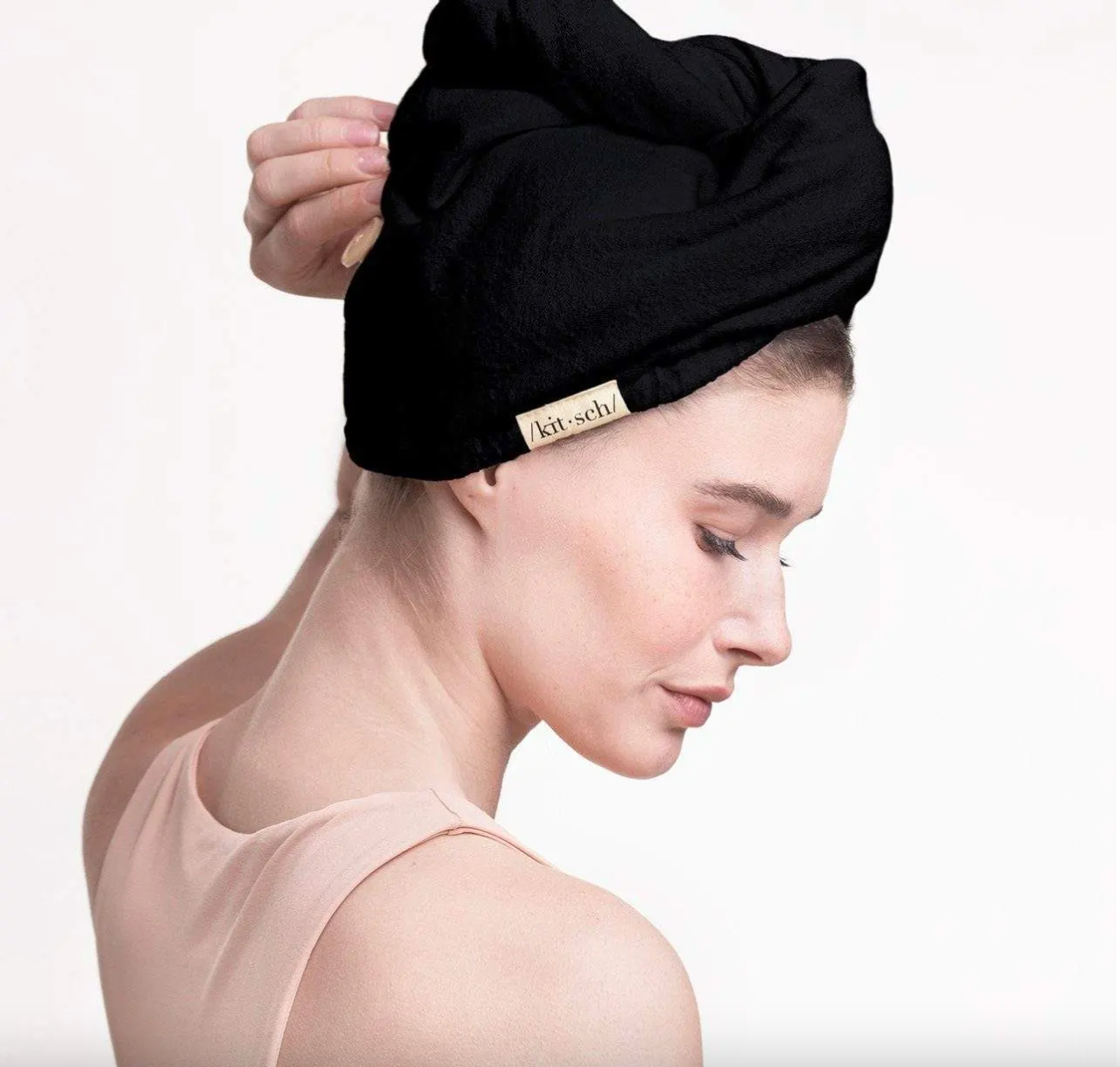 Kitsch Microfiber Hair Towel - Black