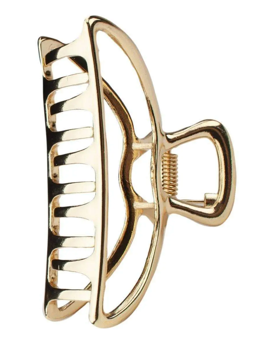 Kitsch Open Shape Claw Clip - Gold