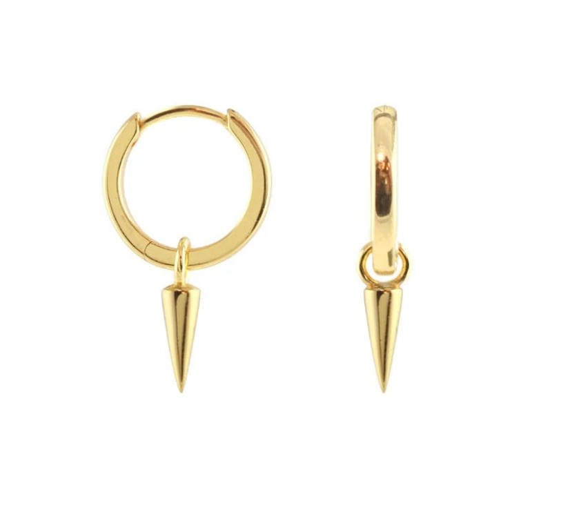 Kris Nations Spike Huggie Hoop Earrings