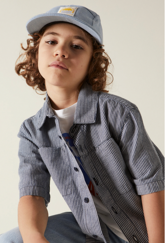 Hundred Pieces – Gestreiftes Camp-Hemd