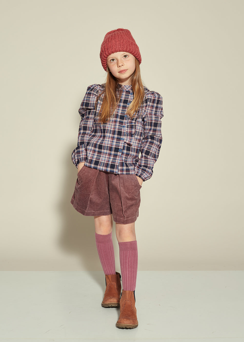 Kids on the Moon Alla Plaid Blouse