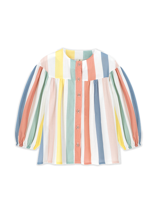 Bluse mit Passe „Kids on the Moon“