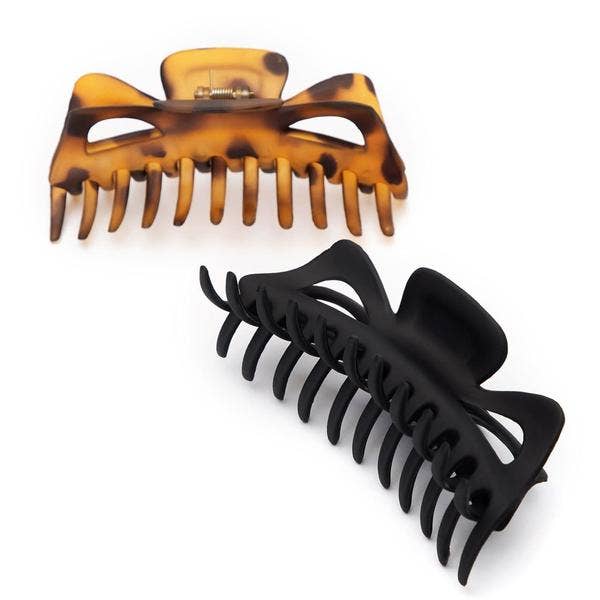 Kitsch Recycled Plastic Jumbo Classic Claw Clips 2pc