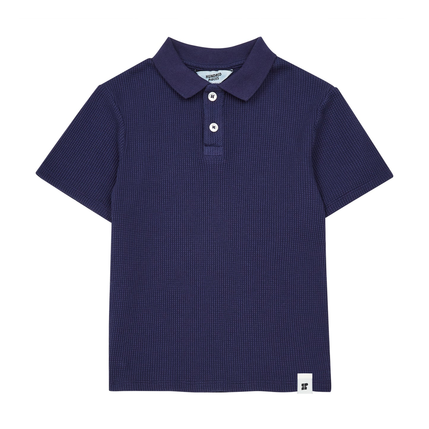 Hundred Pieces – Waffel-Poloshirt