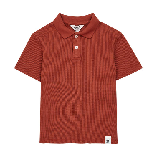Hundred Pieces – Waffel-Poloshirt