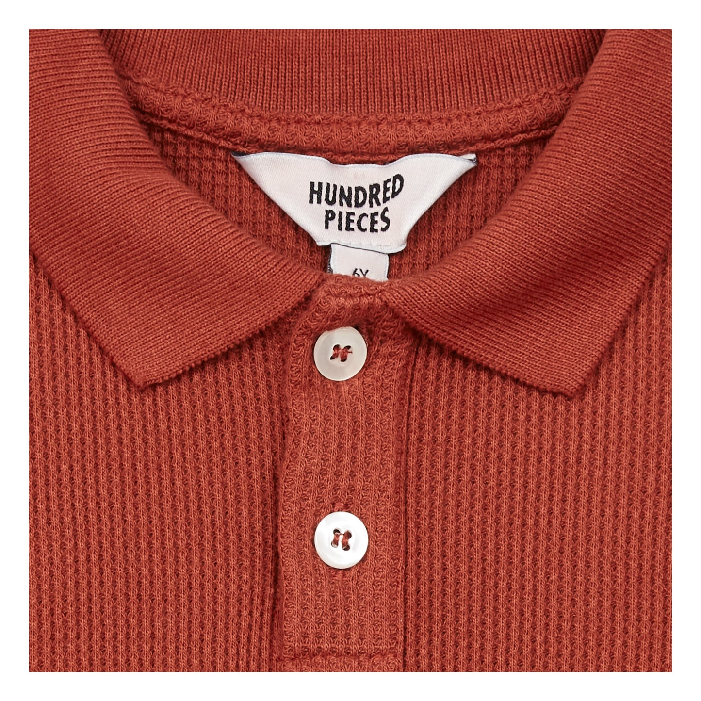 Hundred Pieces – Waffel-Poloshirt