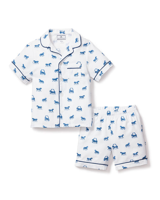 Petite Plume Children's Equestrian Classic Short Pajama Set