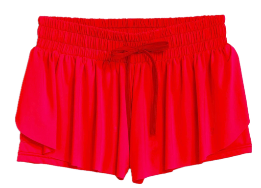 Suzette Flyaway Shorts | Red