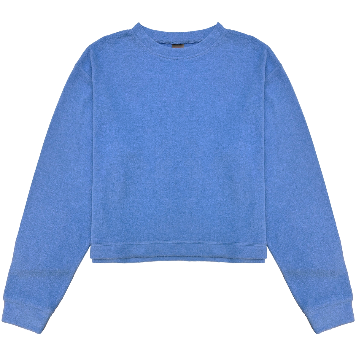 Kuschelweiches Suzette-Sweatshirt mit Rundhalsausschnitt | Blaues Wasser