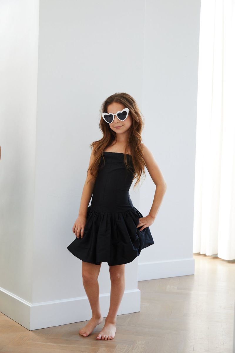 Theme NYC Bailey Black Taffeta Ballet Dress