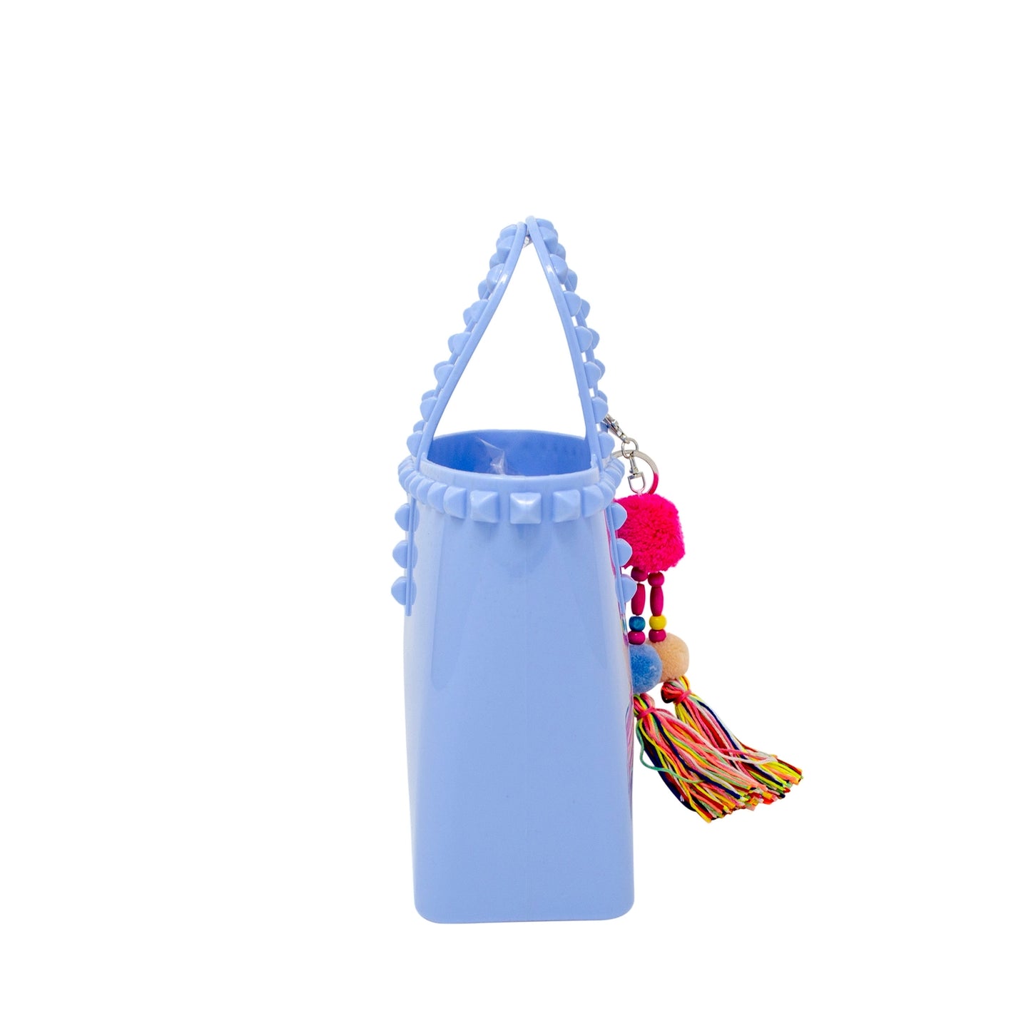 Jelly Stud Tote Bag - Baby Blue