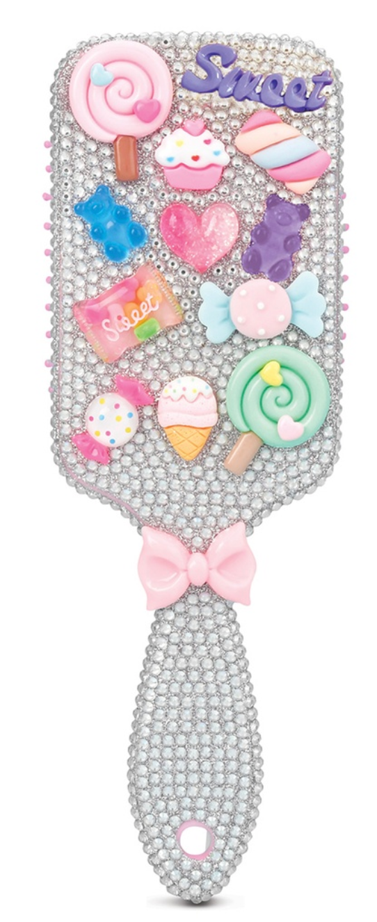 Charming Rhinestone Paddle Brush – Candy Charm Edition