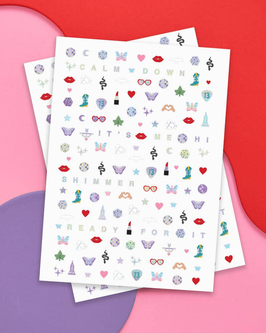 Taylor Swift Eras Nail Stickers | 544 pcs