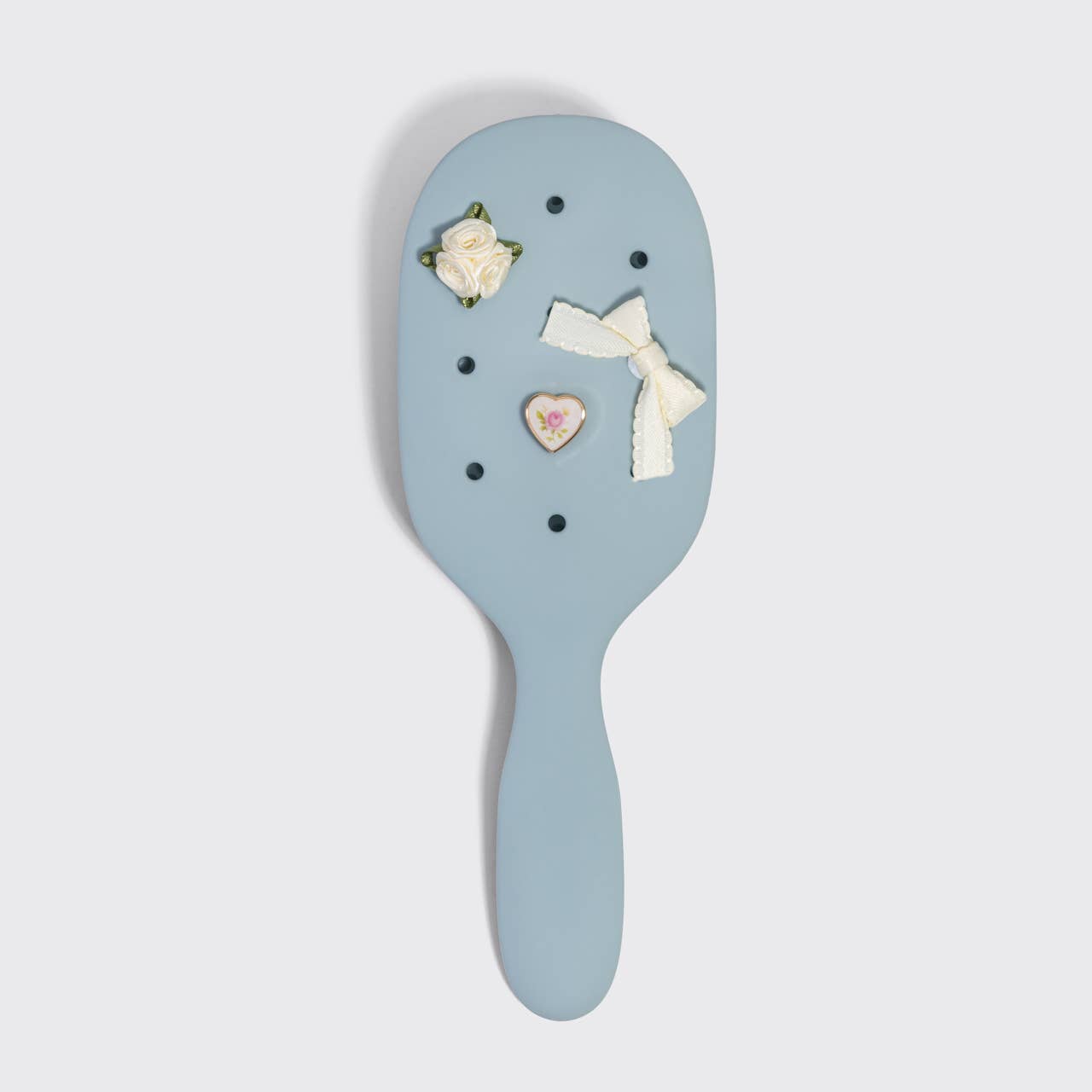 KitschPop™ Paddle Brush & Charm Set - Haze Blue