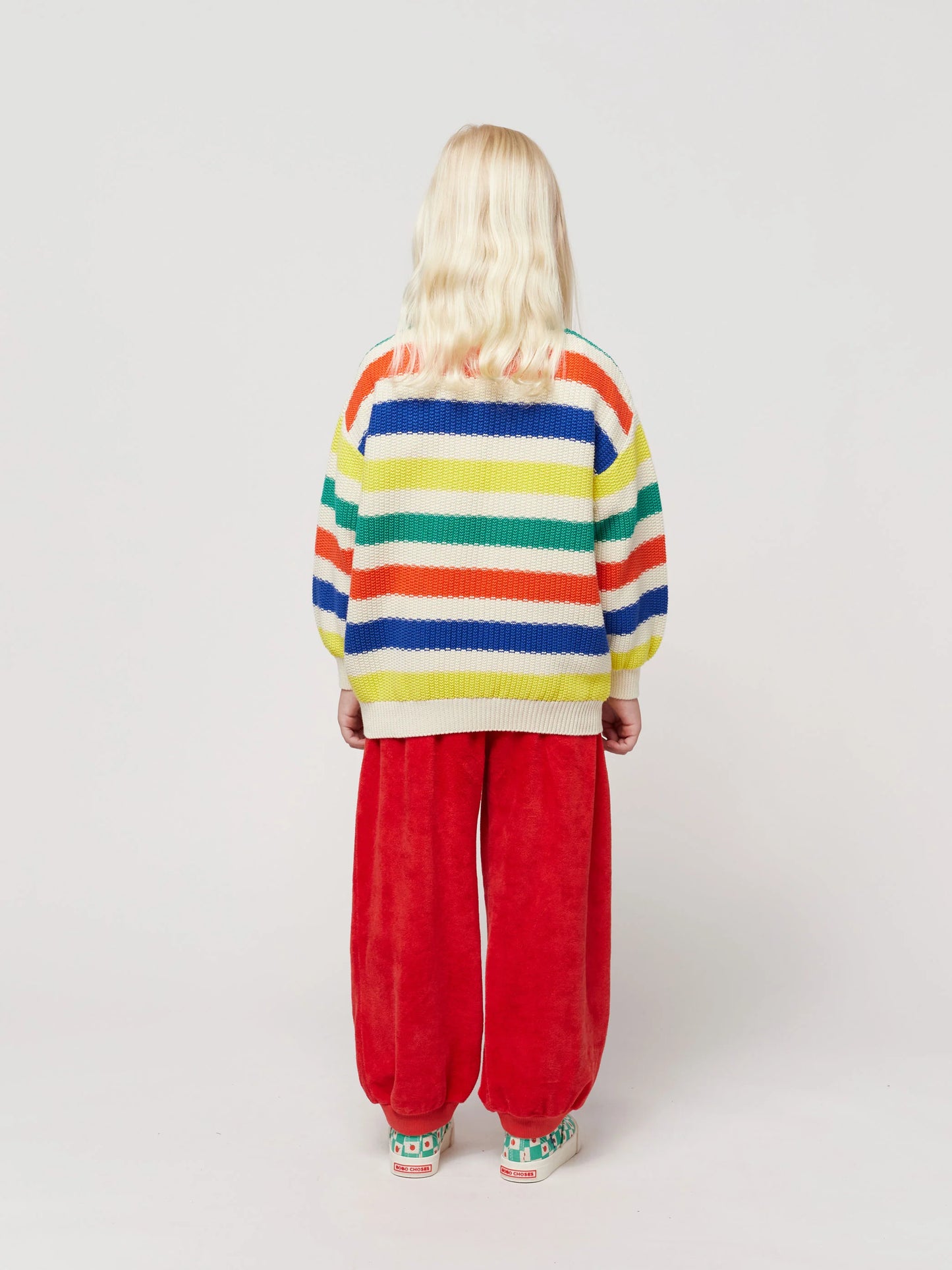 Bobo Choses Multicolor Stripes Beach Sweater