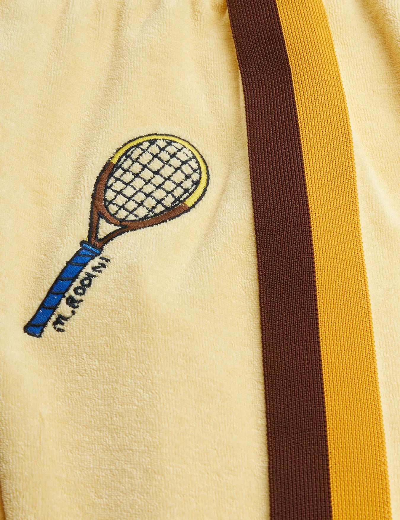 Mini Rodini Tennis Embroidered Terry Sweatpants
