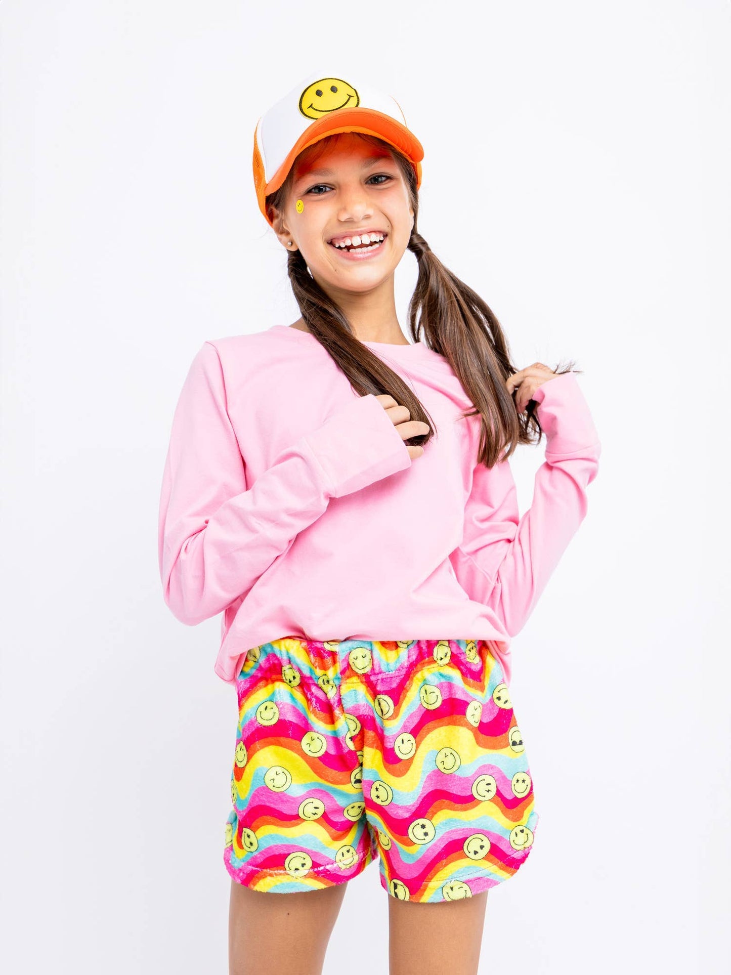 Preppy Goose Girls Plush Lounge Shorts| Groovy Smiles