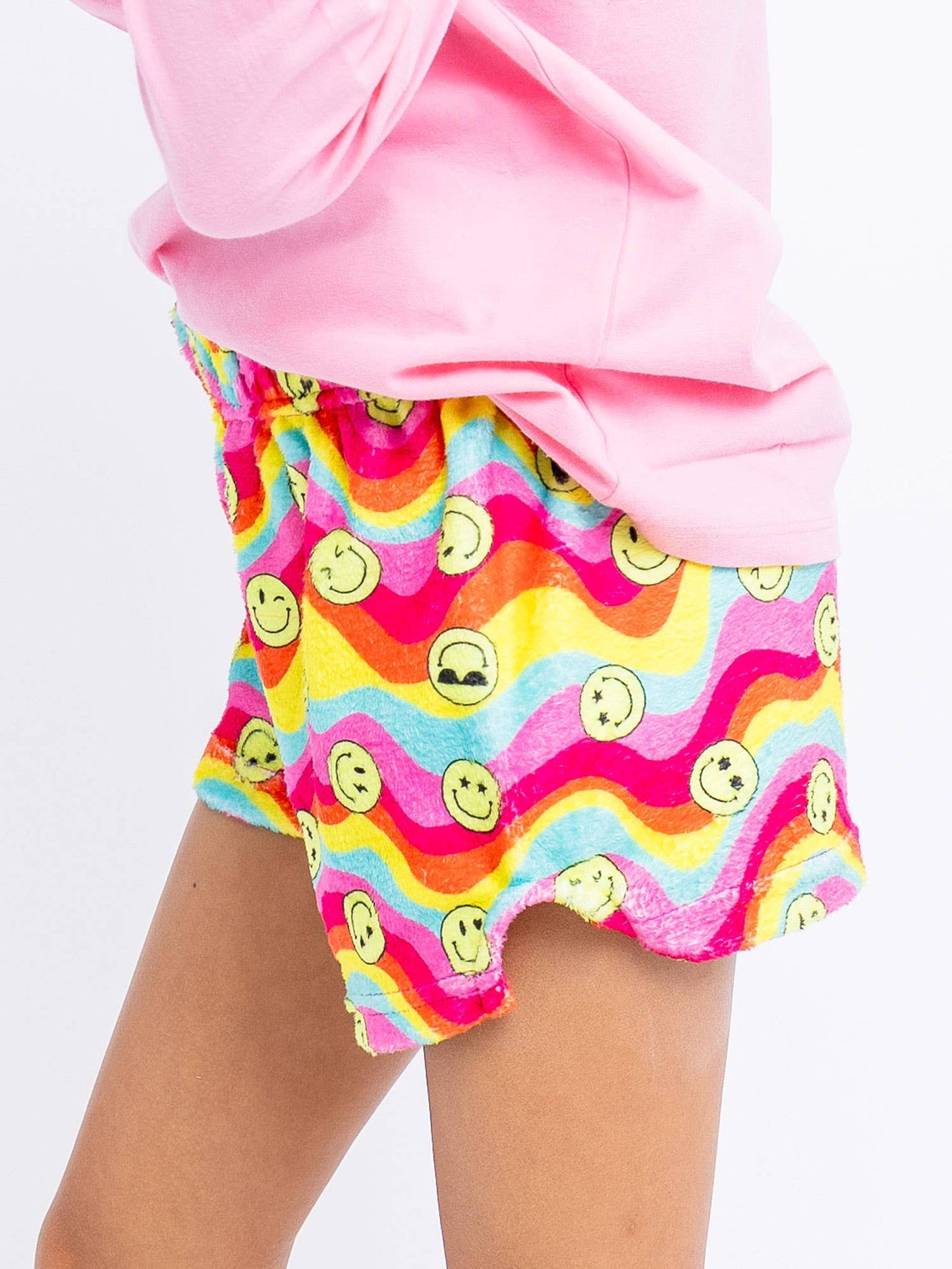 Preppy Goose Girls Plush Lounge Shorts| Groovy Smiles