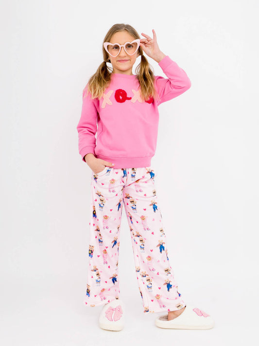 Girls Plush Loungewear Pant – Teddy Bear