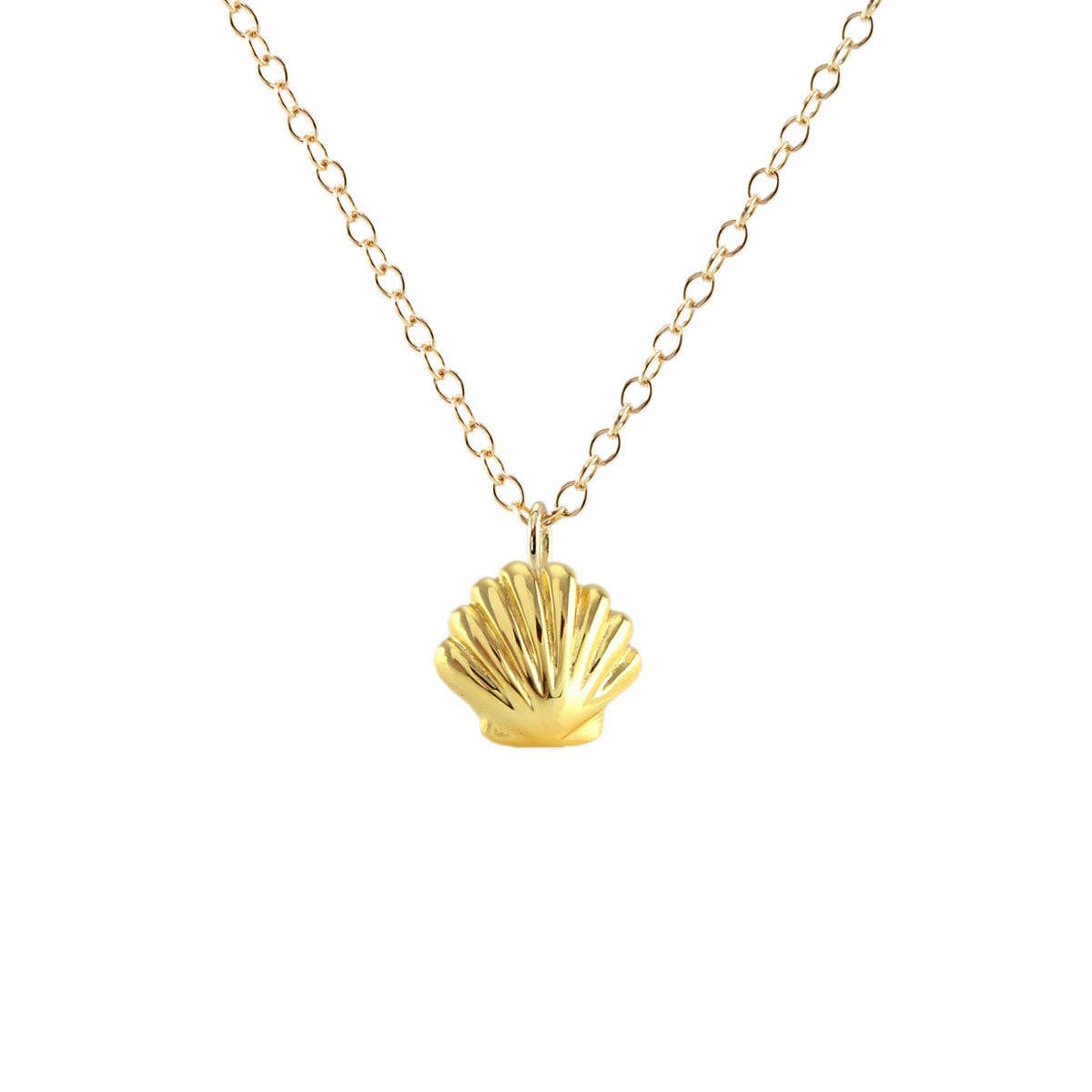 Seashell Necklace: 18K Gold Vermeil