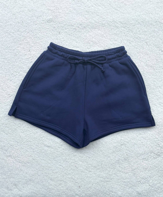 Sunkissed Coconut Basic Blank Shorts | Navy Blue